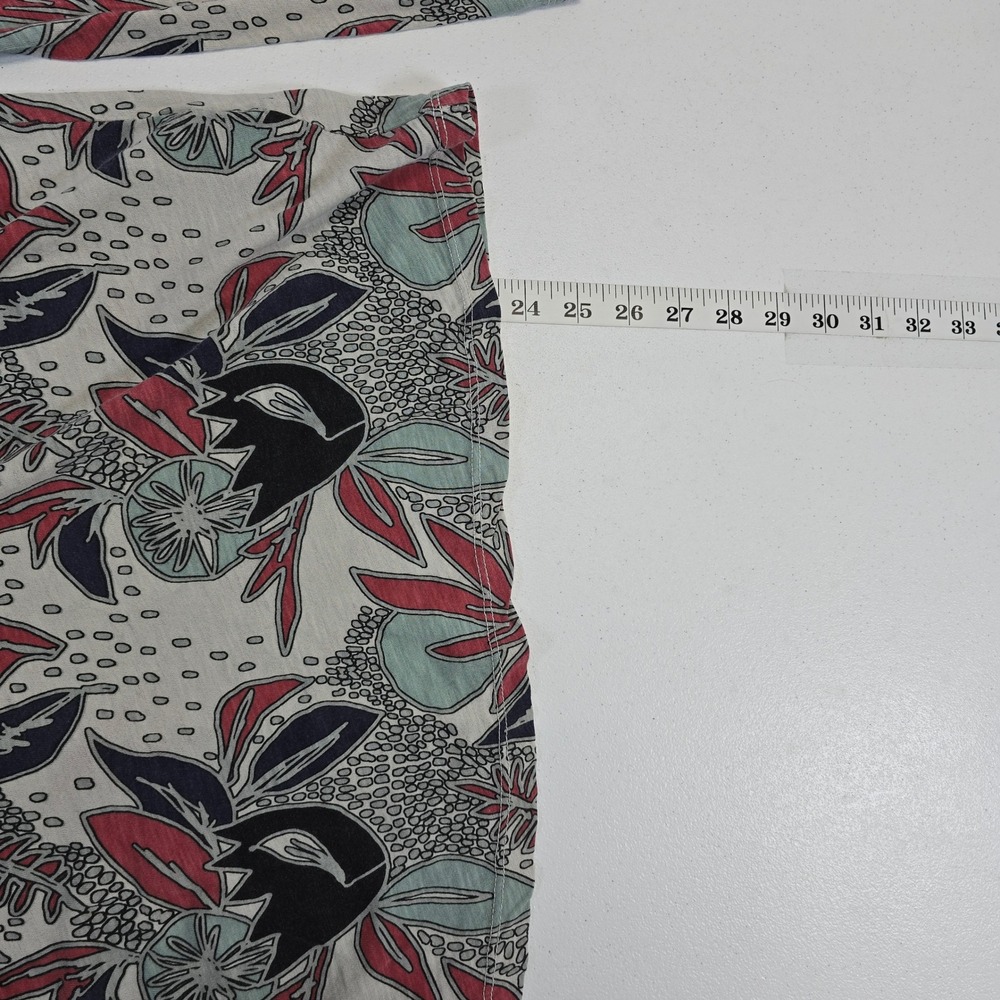 Stateside Floral Print Long Sleeve Top Women's L Made in USA - Picture 4 of 7